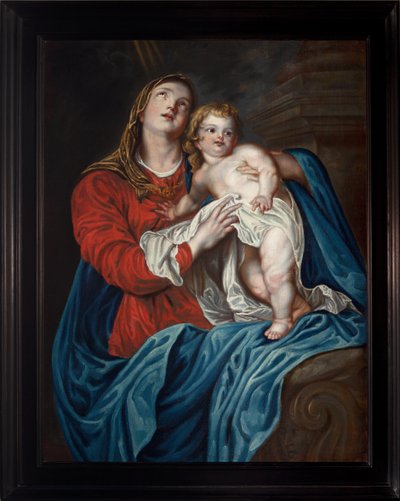 Anonym. Jomfru med barnet. 1700-tallet (?). af Anthony van (after) Dyck
