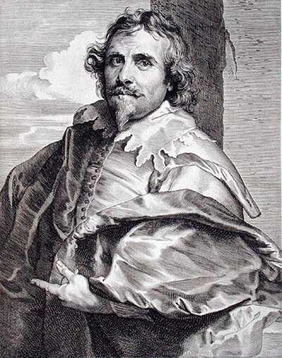 Daniel Mytens (c.1590-c.1647), graveret af Paulus Pontius (1603-58) (stik) af Anthony van (after) Dyck