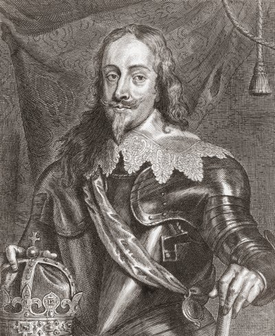 Kong Charles I, konge af England, Skotland og Irland. af Anthony van (after) Dyck