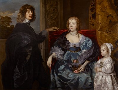 Portræt af Algernon af Anthony van (after) Dyck