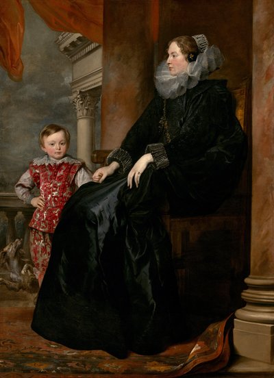 En genuesisk adelskvinde og hendes søn, ca. 1626. af Anthony van Dyck