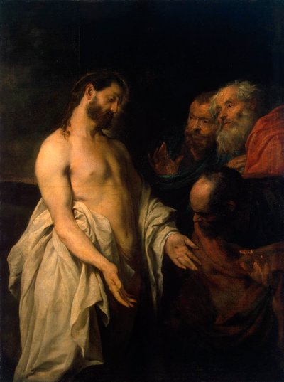 Kristi tilsynekomst for sine disciple, 1625-1626. af Anthony van Dyck
