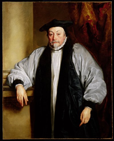 Ærkebiskop Laud (1573-1645) ca. 1635-37 (og detalje 62514) af Anthony van Dyck