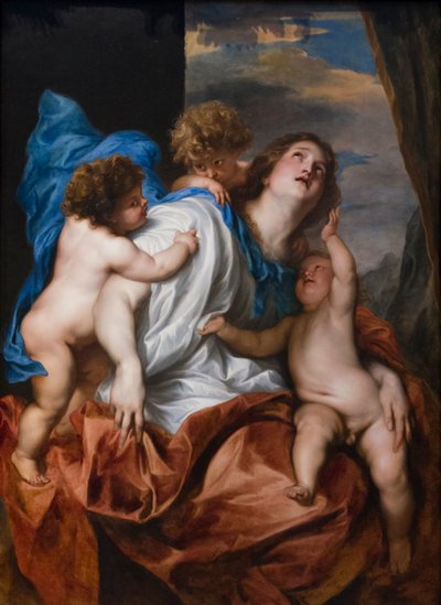 Velgørenhed, ca. 1627-28 (olie på eg) af Anthony van Dyck