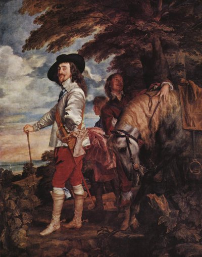 Charles I på jagt af Anthony van Dyck