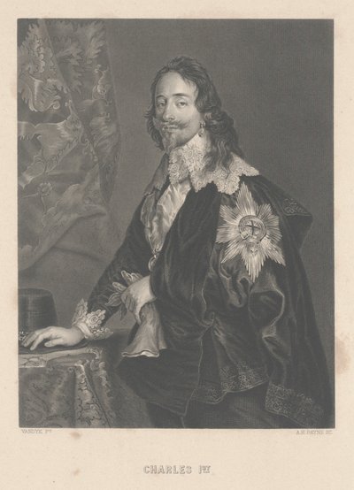 Charles I, graveret af A.H. Payne af Anthony van Dyck