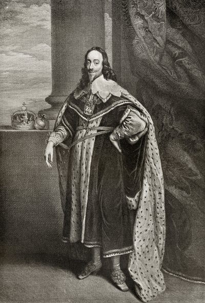 Karl I, graveret af Sir Robert Stange, fra "The Print-Collector