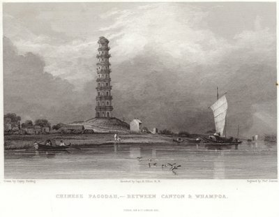 Kinesisk pagode mellem Canton og Whampoa af Anthony van Dyck