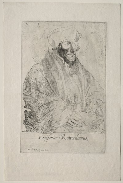 Desiderius Erasmus af Rotterdam af Anthony van Dyck