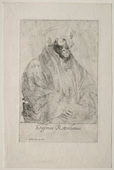 Desiderius Erasmus af Rotterdam af Anthony van Dyck