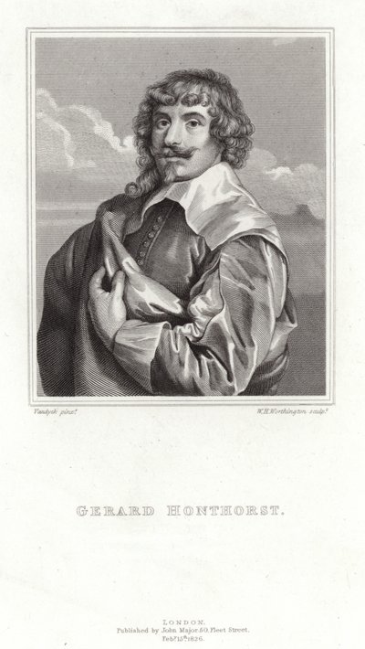 Gerard van Honthorst af Anthony van Dyck