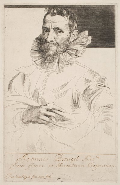 Jan Brueghel, n. 1632 (etsaus) af Anthony van Dyck