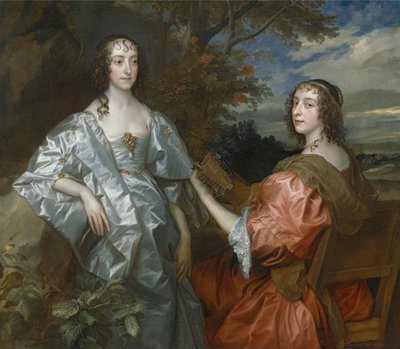 Katherine, grevinde af Chesterfield, og Lucy, grevinde af Huntingdon af Anthony van Dyck
