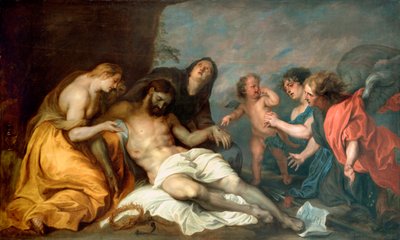 ""Lamentation sur la mort du christ"" (Klagsangen over Kristus) Maleri af Anthony (Anton eller Antoon) Van Dyck (1599-1641) Olie på lærred ca 1637-1640 Dim 156,5x257 cm Museo de Bellas Artes de Bilbao af Anthony van Dyck