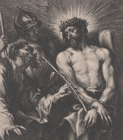 Mocking of Christ, ca. 1630 (radering, gravering) af Anthony van Dyck