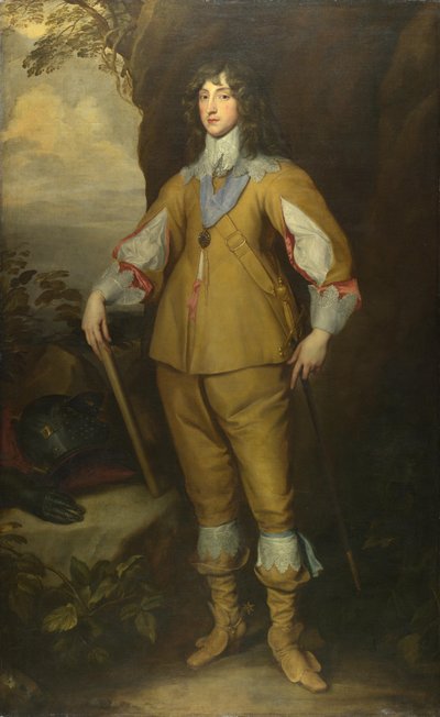 Portræt af Charles I Louis 1617-1680, kurfyrste Palatine, ca 1637 af Anthony van, Dyck