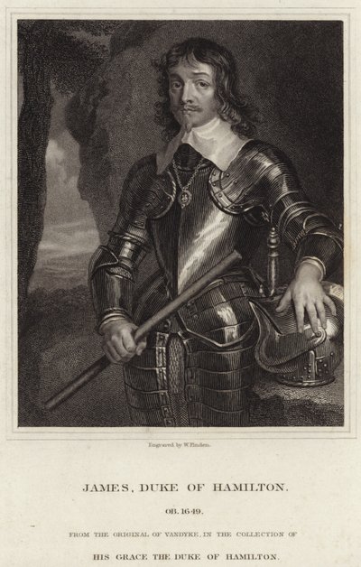 Portræt af James Hamilton, hertug af Hamilton af Anthony van Dyck