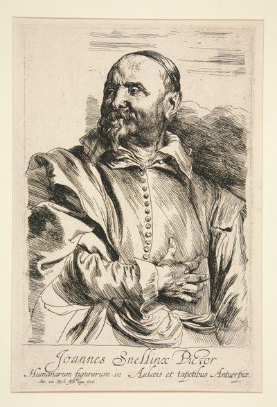Portræt af Jan Snellinx af Anthony van Dyck