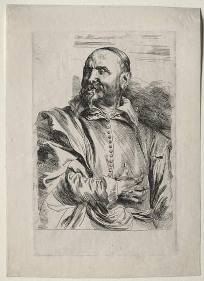 Portræt af Jan Snellinx. af Anthony van Dyck