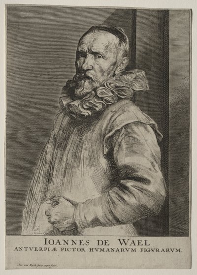 Portræt af Jan de Wael Nevers. af Anthony van Dyck