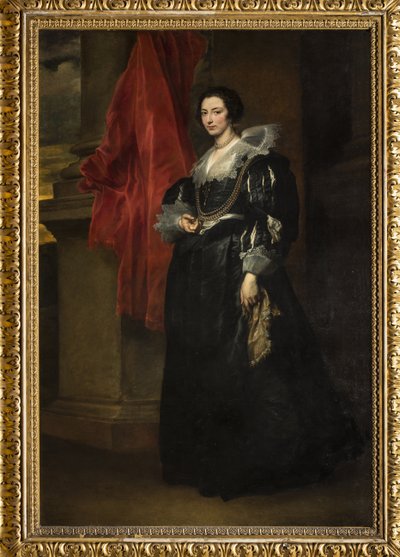 Portræt af Johanna af Blois, ca. 1634-35 (olie på lærred) af Anthony van Dyck