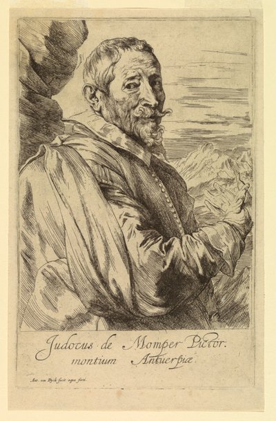 Portræt af Josse de Momper, fra Icons of Princes of Men af Anthony van Dyck