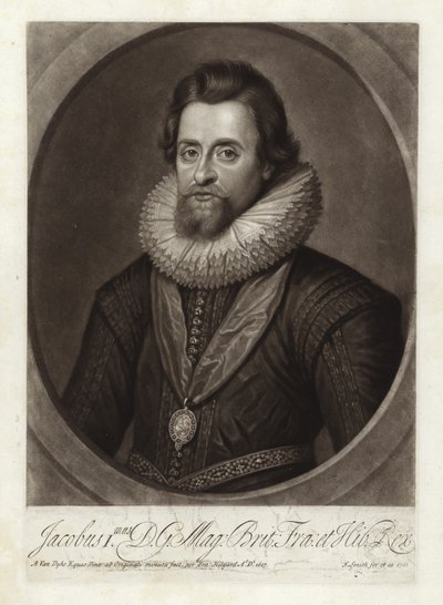 Portræt af King James I af Anthony van Dyck