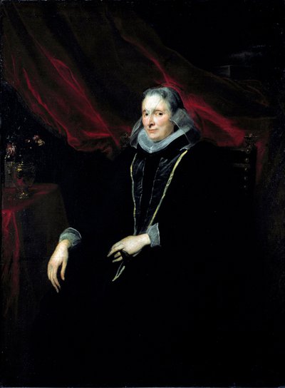 Portræt af Luigia Cattaneo gentile maleri af Antonie Van Dyck (1599-1641) 1621 omkring søn. 147x112 cm Strasbourg, Musee des Beaux Arts af Anthony van Dyck