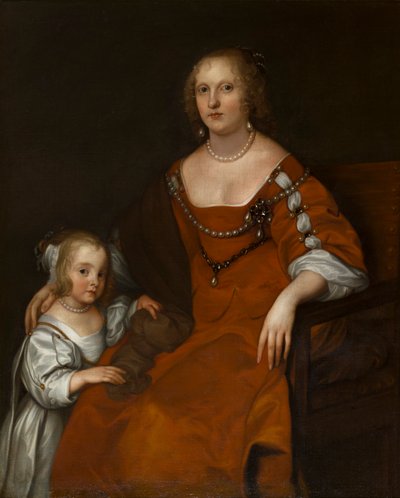 Portræt af Margaret Howard, grevinde af Carlisle (1618-1664) og Lady Diana Russell, der blev Lady Allington (1652-1701), ca. 1654-53 (olie på lærred) af Anthony van Dyck