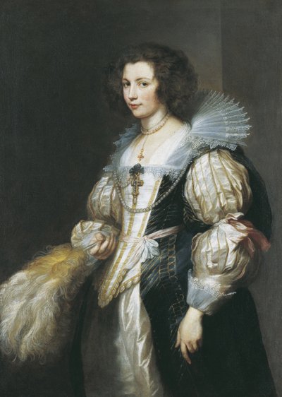 Portræt af Maria de Tassis (1611-1638), ca. 1629-1630 (olie på lærred) af Anthony van Dyck