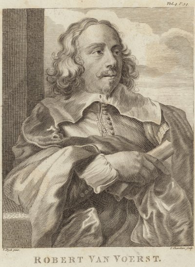Portræt af Robert van Voerst af Anthony van Dyck