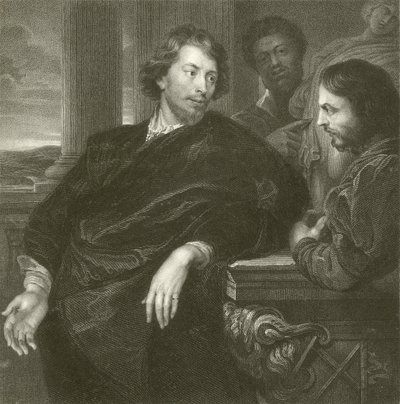Portræt af Rubens af Anthony van Dyck