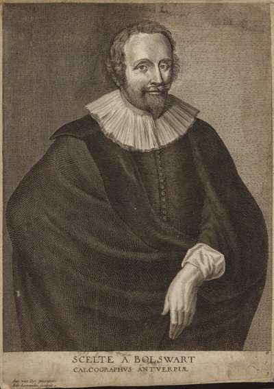 Portræt af Schelte a Bolswert af Anthony van Dyck