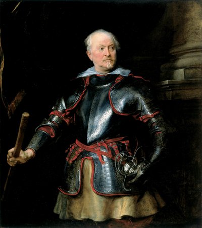 Portræt af en mand i rustning af Anthony van Dyck