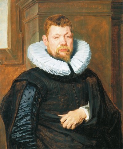 Portræt af en skægget mand, ca. 1616 (olie på egetræspanel) af Anthony van Dyck