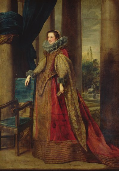 Portræt af en dame, formodentlig marquise Geromina Spinola-Doria de Genes af Anthony van Dyck