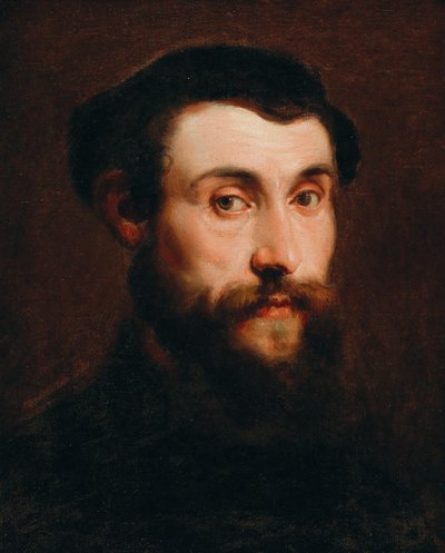 Portræt af en ung mand med hat af Anthony van Dyck
