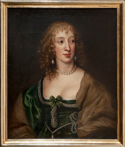 Portræt af Henrietta Maria, dronning af England (1609-1669) af Anthony van Dyck
