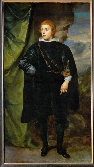 Prins Karl Ludwig af Pfalz, søn af "vinterkongen" Friedrich V (olie på lærred) af Anthony van Dyck