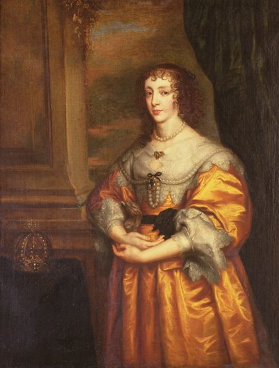 Dronning Henrietta Maria, ca. 1633 af Anthony van Dyck