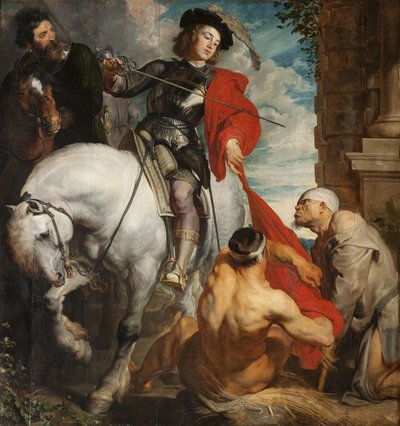 Sankt Martin af Tours deler sin kappe af Anthony van Dyck
