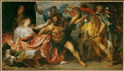 Samson taget til fange (maleri på lærred) af Anthony van Dyck