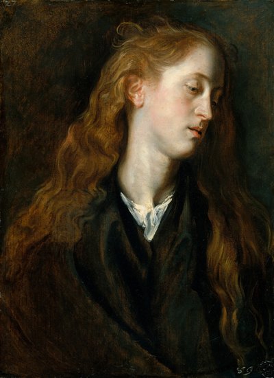 Studieleder af en ung kvinde, ca. 1618-20. af Anthony van Dyck