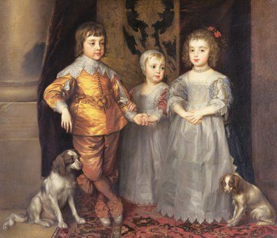 Børn af kong Charles I af England (1600-49) og dronning Henrietta Maria (1609-69), 1637 af Anthony van Dyck