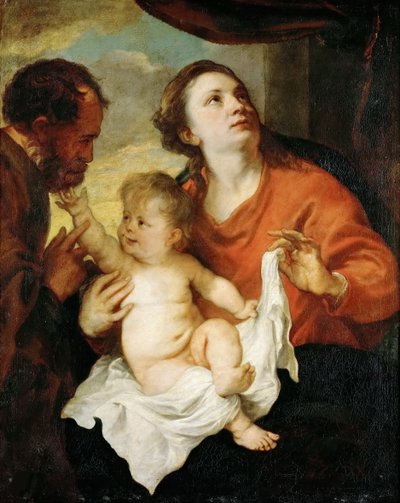 Den hellige familie, ca 1627. af Anthony van Dyck