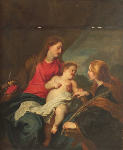 Sankt Katarina af Alexandrias mystiske ægteskab af Anthony van Dyck