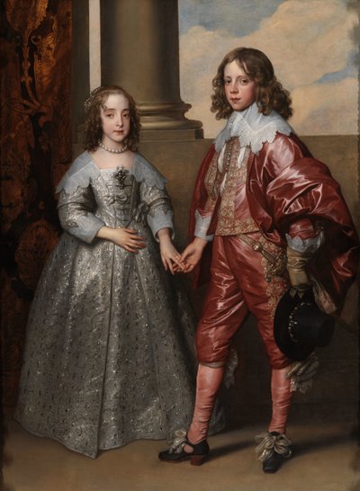 William II, Prins af Orange, og hans brud, Mary Stuart Dobbeltportræt af Willem II (1626-1650), Prins af Orange og Prinsesse Mary Stuart (1631-1660), senere Prinsesse kgl. af Anthony van Dyck