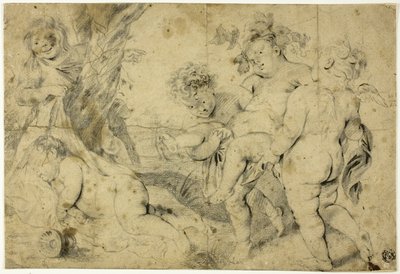 Den unge Bacchus og hans følgesvende af Anthony van Dyck