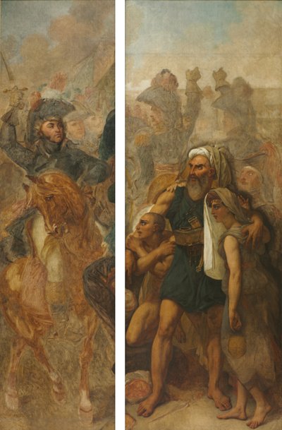 General Jean-Baptiste Kléber og egyptisk familie (skitser til "Slaget ved pyramiderne") af Antoine-Jean Gros