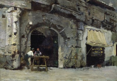 Rom, mørke butikker af Antoine Auguste Ernest Herbert or Hebert